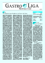 Titelseite Gastro-Liga Newsletter 3/2010