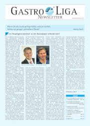 Titelseite Gastro-Liga Newsletter 5/2019