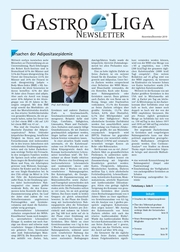 Titelseite Gastro-Liga Newsletter 6/2019
